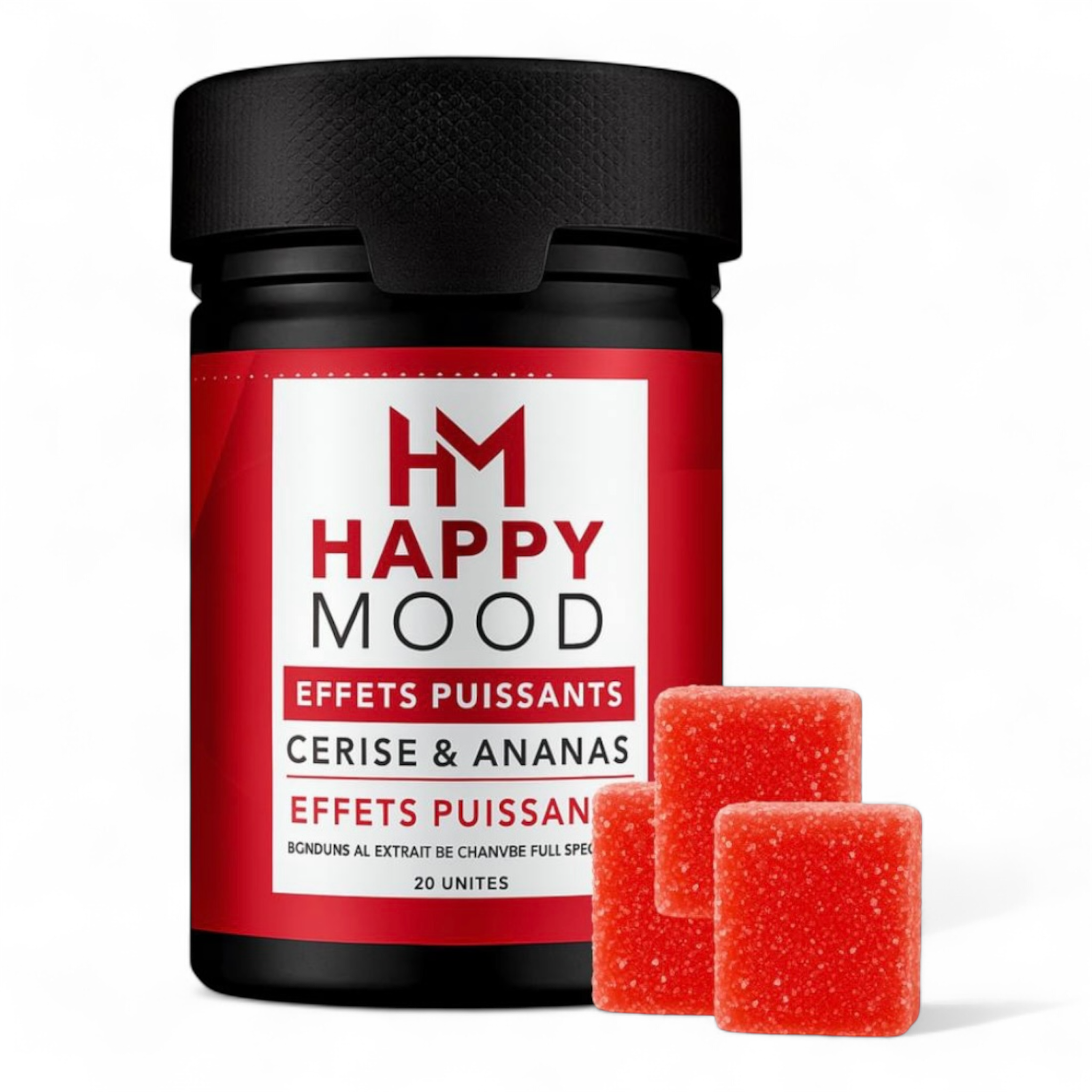 BOITE Gummies HAPPY MOOD – CBD 25mg + THC 5mg LA CBDIÈRE