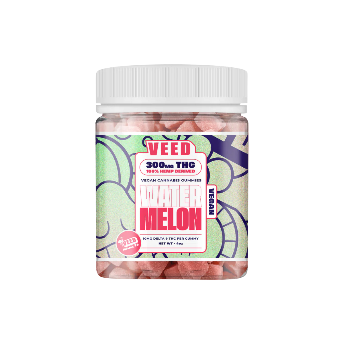 Boite THC Gummies pastèque Delta 9 300MG | VEED