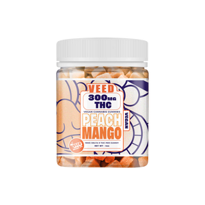 Boite THC Gummies mangue pêche Delta 9 300MG | VEED