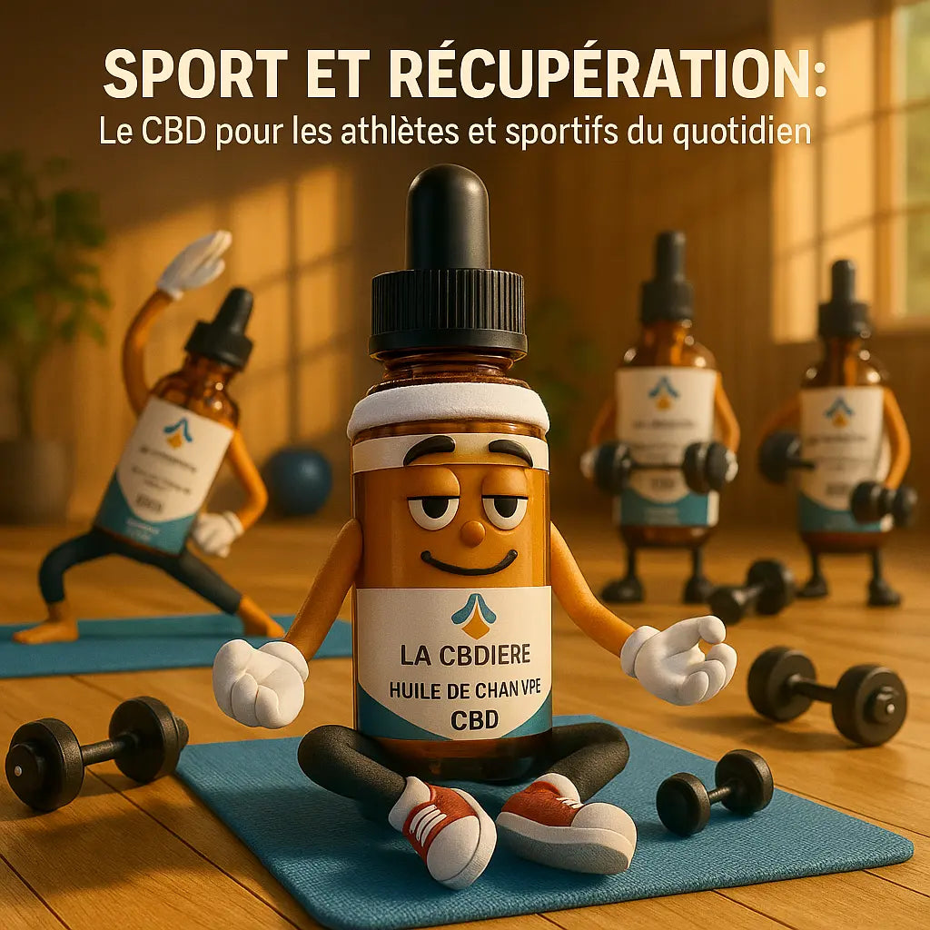Sport et récupération : Le CBD pour les athlètes et sportifs du quotidien huile de CBD Sport Focus LA CBDIÈRE 
