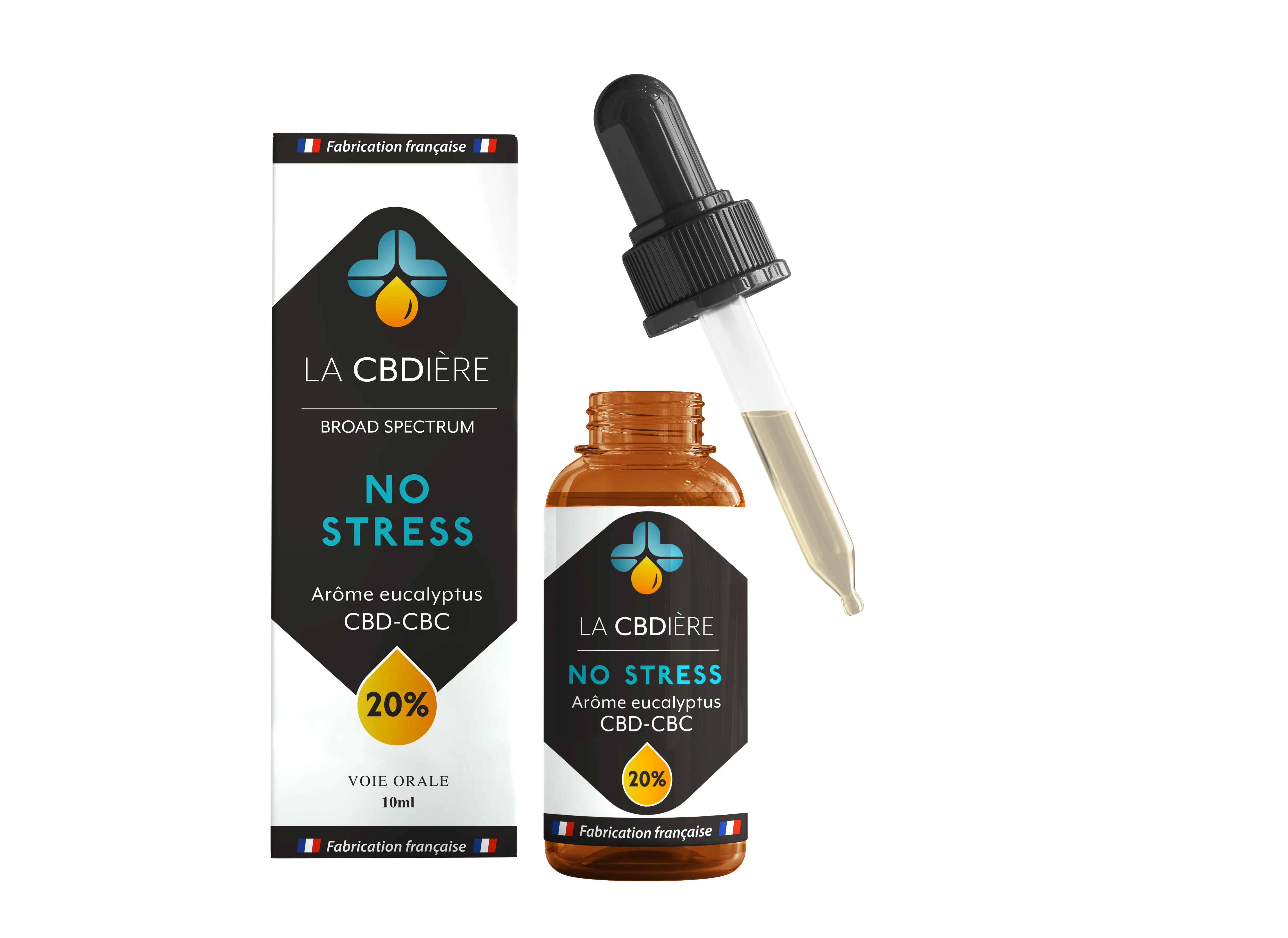 Huile de CBD 20%  pour le stress et l'anxiété NO STRESS LA CBDIÈRE