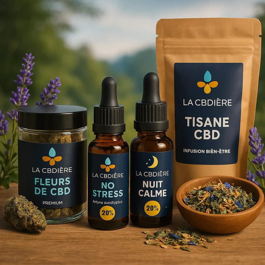 huile cbd - fleur cbd - tisane cbd LA CBDIÈRE
