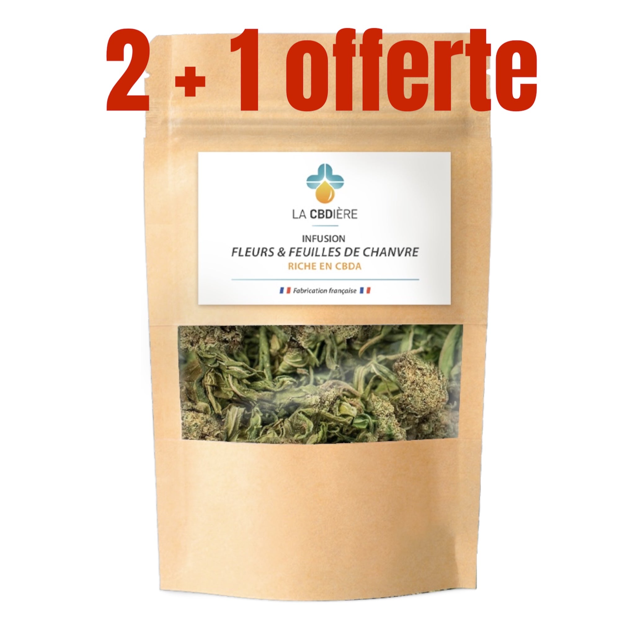 TISANE RELAXANTE - FLEURS DE CHANVRE PROMO 2 + 1 offerte LA CBDIÈRE