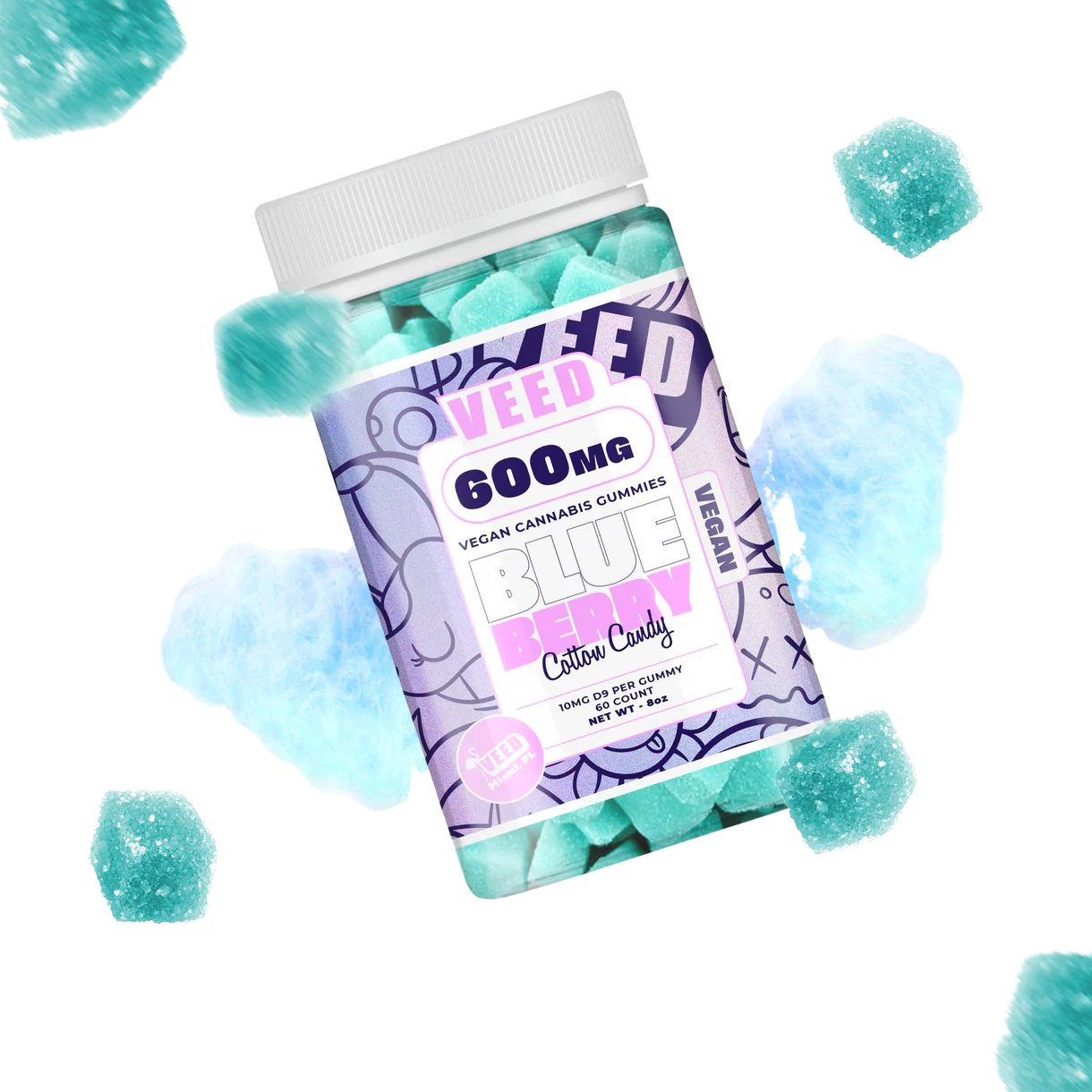 VEED_gummies_THC_600mg_barbe_a_papa_delta_9_thc